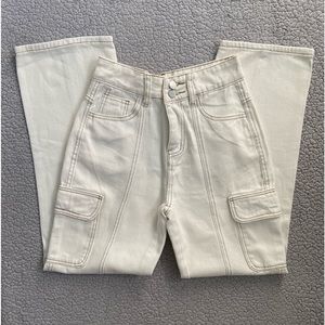 Embroidered streetwear cargo baggy jeans 24W